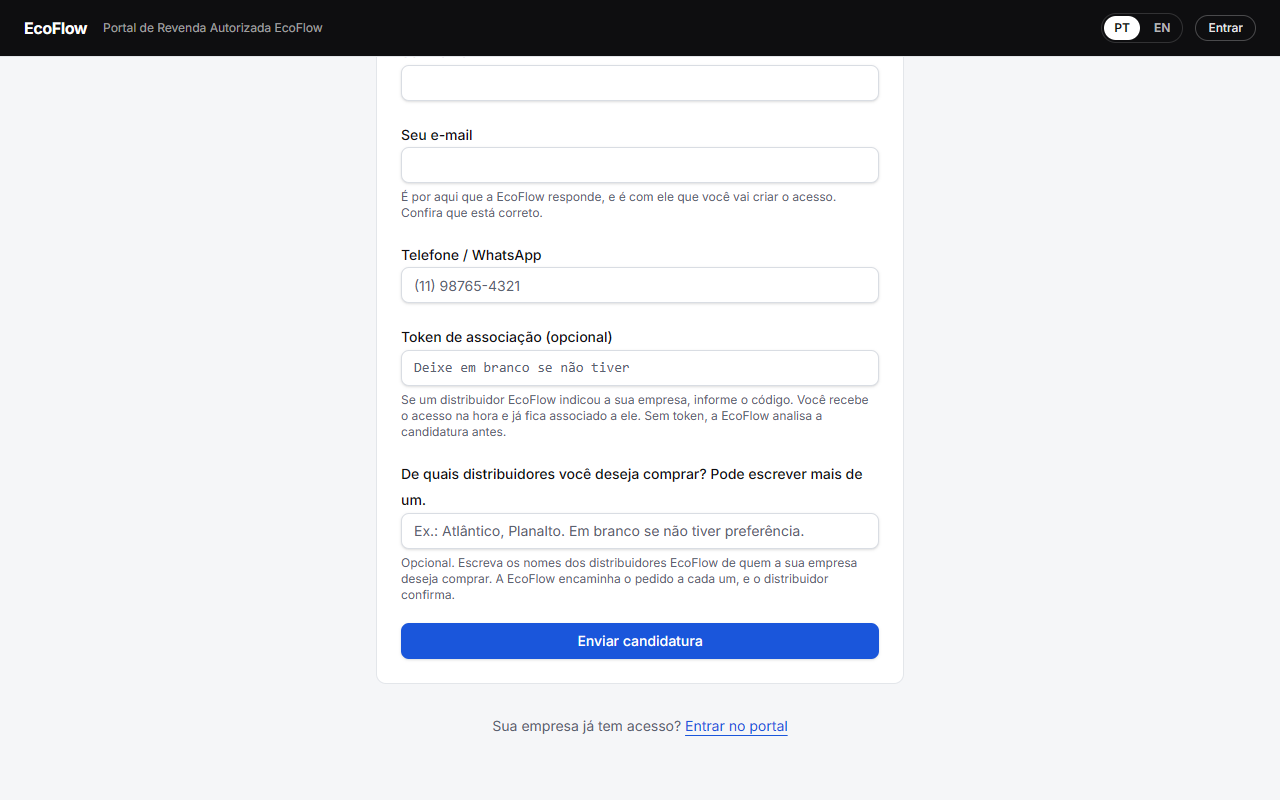 Receba o acesso por e-mail